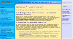 Desktop Screenshot of a-net.ch