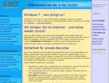 Tablet Screenshot of a-net.ch